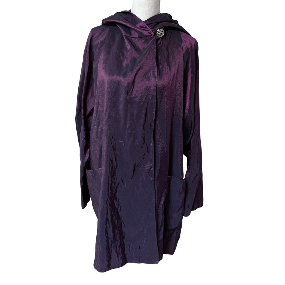 Maralyce Ferree‎ Hooded Cape Cloak Long Jacket NWT